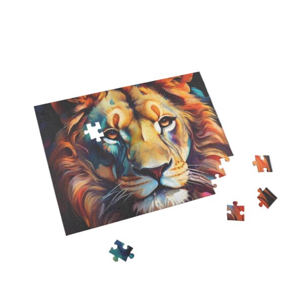 Majestic Lion Puzzle - 96/252/500/1000-Piece Colorful Artwork for Animal Lovers and Puzzle Enthusiasts - Image 8