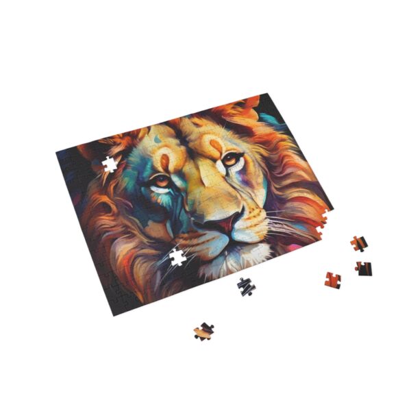 Majestic Lion Puzzle - 96/252/500/1000-Piece Colorful Artwork for Animal Lovers and Puzzle Enthusiasts - Image 11
