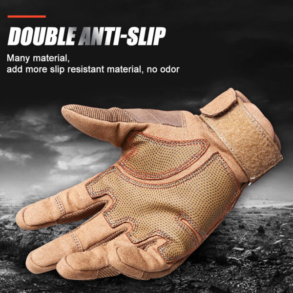 Tactical Gloves Army Military Men Gym Fitness Riding Half Finger Rubber Knuckle Protective Gear Male Tactical Gloves - Image 5